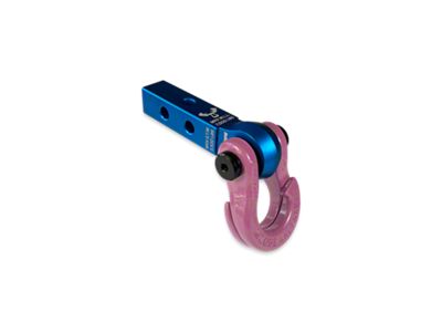 Moose Knuckle Offroad Jowl Split Shackle 5/8 / Mohawk 1.25 Receiver Combo; Blue Pill/Pogo Pink