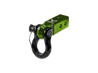 Moose Knuckle Offroad B'oh Spin Pin Shackle 3/4 and Mohawk 2.0 Receiver Combo; Bean Green/Black Hole (Universal; Some Adaptation May Be Required)