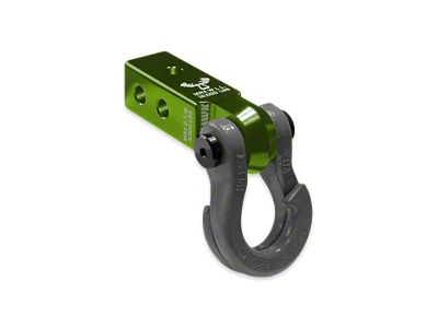 Moose Knuckle Offroad Jowl Split Shackle 3/4 and Mohawk 2.0 Receiver Combo; Bean Green/Gun Gray (Universal; Some Adaptation May Be Required)
