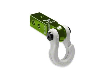 Moose Knuckle Offroad Jowl Split Shackle 3/4 and Mohawk 2.0 Receiver Combo; Bean Green/Pure White (Universal; Some Adaptation May Be Required)