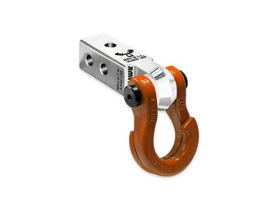 Moose Knuckle Offroad Jowl Split Shackle 3/4 and Mohawk 2.0 Receiver Combo; Atomic Silver/Obscene Orange (Universal; Some Adaptation May Be Required)