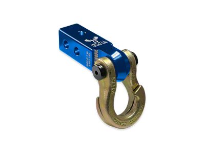 Moose Knuckle Offroad Jowl Split Shackle 3/4 and Mohawk 2.0 Receiver Combo; Blue Pill/Brass Knuckle (Universal; Some Adaptation May Be Required)