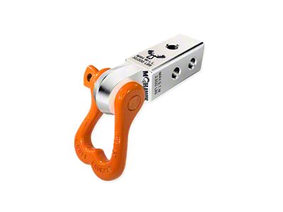 Moose Knuckle Offroad XL Shackle 3/4 and Mohawk 2.0 Receiver Combo; Atomic Silver/Obscene Orange (Universal; Some Adaptation May Be Required)