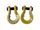 Moose Knuckle Offroad Jowl Split Recovery Shackle 3/4 Combo; Brass Knuckle and Detonator Yellow