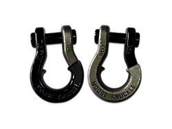 Moose Knuckle Offroad Jowl Split Recovery Shackle 3/4 Combo; Black Hole and Raw Dog
