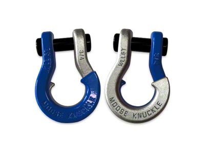 Moose Knuckle Offroad Jowl Split Recovery Shackle 3/4 Combo; Blue Balls and Nice Gal