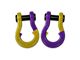 Moose Knuckle Offroad Jowl Split Recovery Shackle 3/4 Combo; Detonator Yellow and Grape Escape