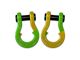 Moose Knuckle Offroad Jowl Split Recovery Shackle 3/4 Combo; Sublime Green and Detonator Yellow