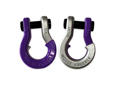 Moose Knuckle Offroad Jowl Split Recovery Shackle 3/4 Combo; Grape Escape and Nice Gal