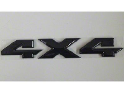 Mopar 4x4 Emblem; Gloss Black (09-18 RAM 1500)