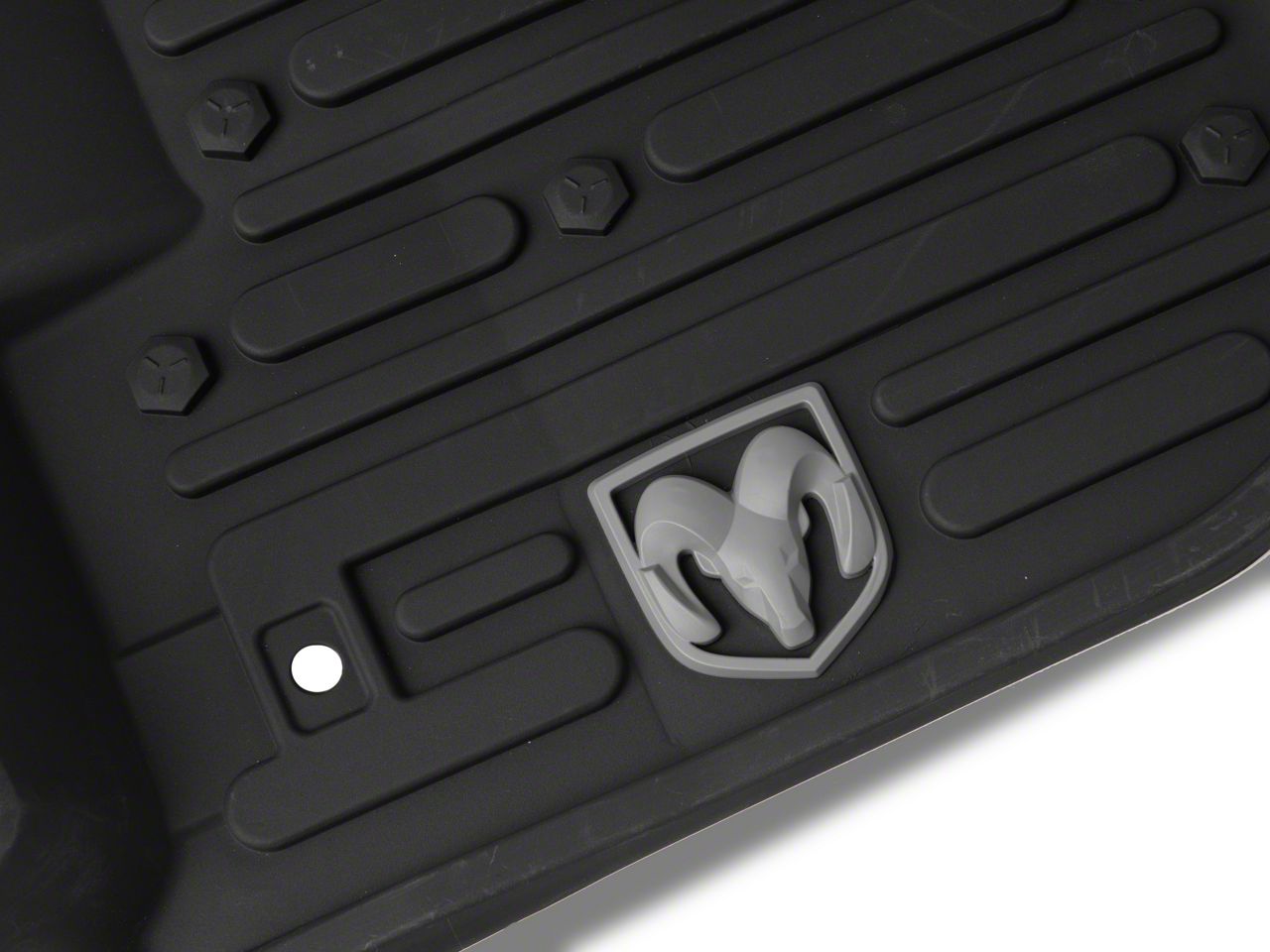 Mopar RAM 1500 All-Weather Front and Rear Floor Mats; Black