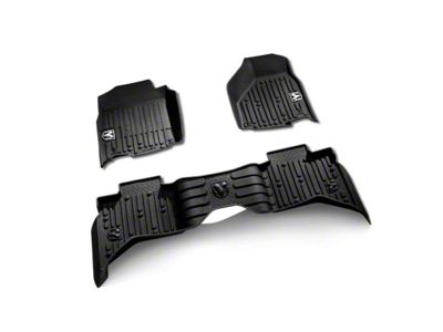 Mopar All-Weather Front and Rear Floor Mats; Brown (13-18 RAM 1500 Crew Cab)