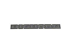 Mopar Big Horn Tailgate Emblem; Black (19-24 RAM 1500)