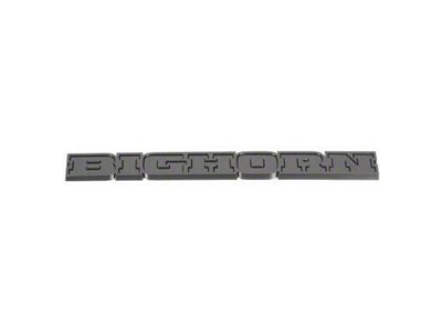 Mopar Big Horn Tailgate Emblem; Black (19-25 RAM 1500)