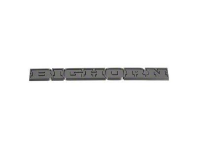 Mopar Big Horn Tailgate Emblem; Black (19-24 RAM 1500)