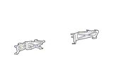 Mopar Bumper Bracket Set; Rear (19-25 RAM 1500)