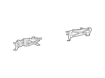 Mopar Bumper Bracket Set; Rear (19-25 RAM 1500)