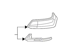 Mopar Bumper Cover; Front Left; Without Wheel Opening Moulding; Primered (19-24 RAM 1500)