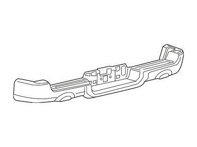 Mopar Rear Bumper Face Bar (19-25 RAM 1500 Rebel)