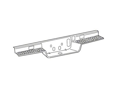 Mopar Bumper Step Pad; Rear; With CLASS III Tow Hitch (19-25 RAM 1500)