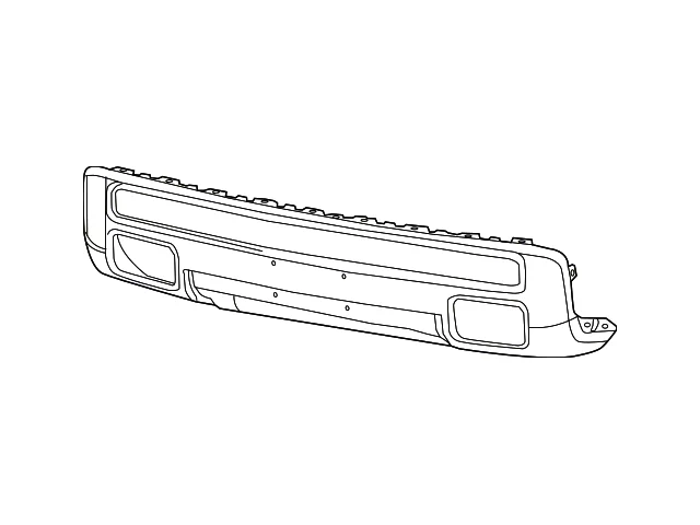 Mopar Bumper Valance and Grille Kit; Front; With RAM Letters on Grille; Black; 1-Piece (15-18 RAM 1500)