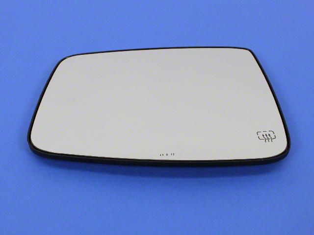 Mopar Door Mirror Glass; Left; Power Heated; Flat; Without Towing Package (09-19 RAM 1500)