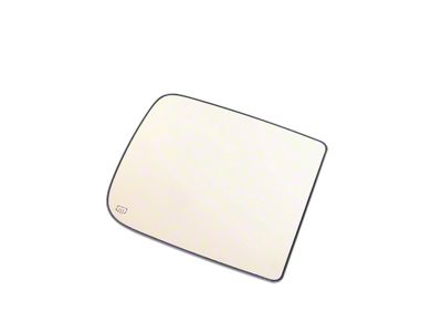 Mopar Door Mirror Glass; Right; Power Heated; With Tow Hook Package; Without Blind Spot Dtection; Main Glass; Flat (19-25 RAM 1500)