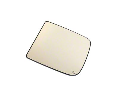 Mopar Door Mirror Glass; Left; Power Heated; With Tow Hook Package; Without Blind Spot Dtection; Main Glass; Flat (19-25 RAM 1500)