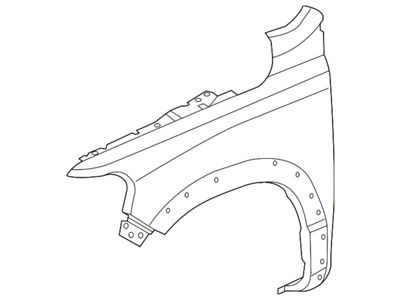 Mopar Fender; Front Right; With Wheel Opening Moulding (19-24 RAM 1500)