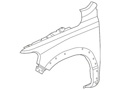 Mopar Fender; Front Right; With Wheel Opening Moulding (19-24 RAM 1500)