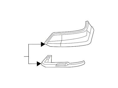 Mopar Filler Panel; Primed; Right; LED Headlamps; RPO Code LM6; Paint to Match (19-24 RAM 1500)