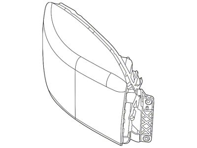 Mopar Headlight; Passenger Side (09-12 RAM 1500 w/ Factory Halogen Non-Quad Headlights)