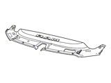 Mopar Panel Molding; Front; Upper Radiator Shield (19-24 5.7L RAM 1500)