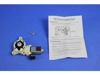 Mopar Power Window Motor; Rear Right; Without Regulator (09-18 RAM 1500)