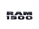 Mopar RAM 1500 Front Door Emblem; Gloss Black (09-18 RAM 1500)