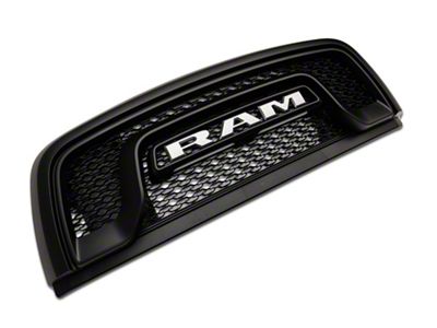 Mopar Rebel Upper Replacement Grille; Black (15-18 RAM 1500 Rebel)