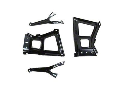 Mopar Bumper Bracket Set; Rear (10-18 RAM 2500)