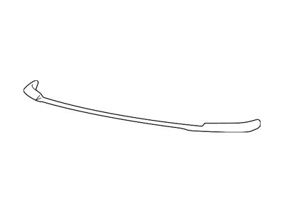 Mopar Bumper Cover Molding; Front Left; Textured (10-18 RAM 2500)