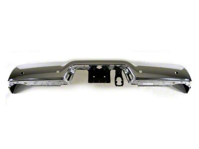 Mopar Rear Bumper Face Bar; Pre-Drilled for Backup Sensors; Chrome (09-12 RAM 2500)