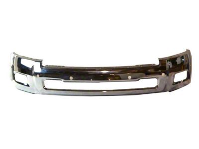 Mopar Front Bumper Face Bar with Fog Light Openings; Pre-Drilled for Front Parking Sensors; Chrome (16-18 RAM 2500)