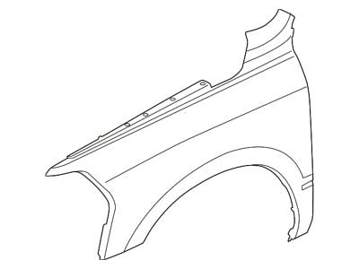 Mopar Fender; Front Right; Without Wheel Opening Mouldings (19-24 RAM 2500)