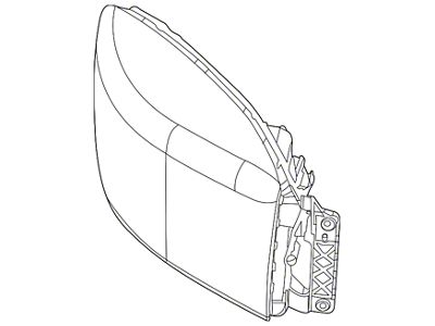 Mopar Quad Headlight; Passenger Side (10-12 RAM 2500 w/ Factory Halogen Quad Headlights)
