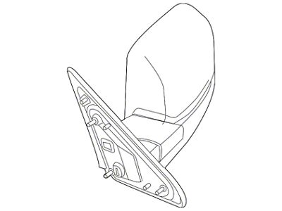 Mopar Door Mirror Set; Manual; Non-Heated; Trailer Tow Type; Textured Black; Right; RPO Code GPD (12-18 RAM 3500)