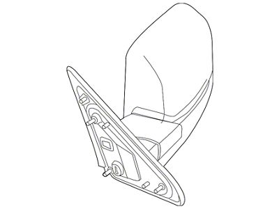 Mopar Door Mirror Set; With Towing Package; Man-Folding; Right; Black; Without Memory (12-18 RAM 3500)