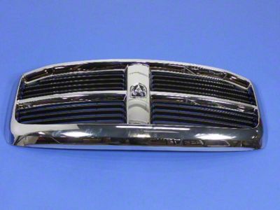 Mopar Grille; New Style; Assembly; Chrome and Black (06-09 RAM 3500)