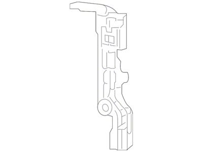 Mopar Headlight Mounting Bracket; Radiator Support; Right (10-18 RAM 3500)