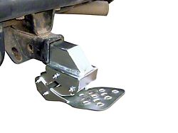 Receiver Hitch Hide-A-Step; Black (Universal; Some Adaptation May Be Required)