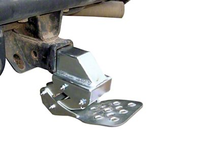 Receiver Hitch Hide-A-Step; Black (Universal; Some Adaptation May Be Required)