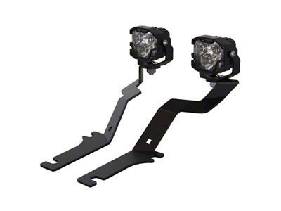 Morimoto 4Banger Ditch Light Kit; NCS Yellow Flood Beam (17-20 F-150 Raptor)