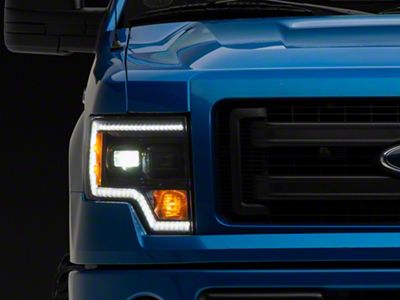 Morimoto XB Hybrid LED Headlights; Black Housing; Clear Lens (09-14 F-150 w/ Factory Halogen Headlights)